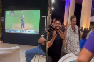 mumbai indians  mumbai indians players celebration  IPL 2023  GT vs RCB  IPL Playoff  ഐപിഎല്‍  ഐപിഎല്‍ 2023  മുംബൈ ഇന്ത്യന്‍സ്  റോയല്‍ ചലഞ്ചേഴ്‌സ് ബാംഗ്ലൂര്‍  മുംബൈ ഇന്ത്യന്‍സ് ആഘോഷം  ഐപിഎല്‍ പ്ലേഓഫ്