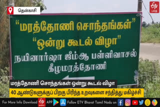 கீழமரத்தோணி கிராமத்தில் 40 ஆண்டுகளுக்குப் பிறகு பிரிந்த உறவுகள் ஒன்று கூடுதல் நிகழ்வு!