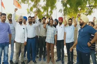 mansa Gate rally by Joint Forum and Powercom employees against the government