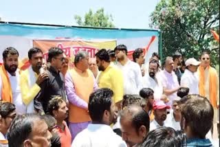 Karni Sena procession on Maharana Pratap Jayanti in Ujjain
