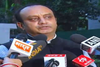 BJP national spokesperson Sudhanshu Trivedi speaking to ETV Bharat