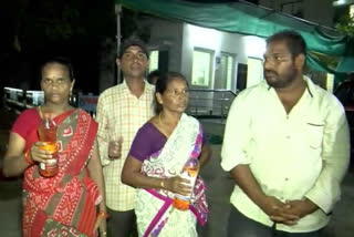 Agitation with Petrol Bottles