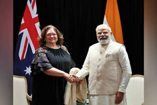 PM Modi meets executive chairman of Hancock Prospecting Rinehart during his Australia visit