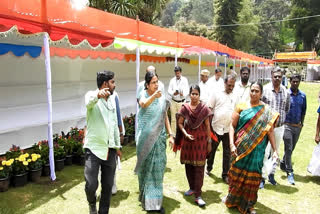 கொடைக்கானலில் நடைபெறவுள்ள மலர்க் கண்காட்சி குறித்து மாவட்ட ஆட்சியர் நேரில் ஆய்வு