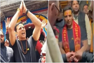 Watch: Akshay Kumar offers prayer at Kedarnath temple, chants bam bam bhole