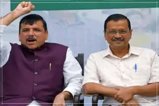 Arvind Kejriwal and Sanjay Singh