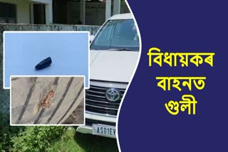 Bullet recovered on MLA Terash Gowala vehicle tire
