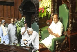 UT Khader elected Speaker of Karnataka  UT Khader  Speaker of Karnataka Legislative Assembly  Karnataka Legislative Assembly  Congress leader UT Khader  first Muslim Speaker of Karnataka  Karnataka  കര്‍ണാടക നിയമസഭയുടെ നാഥനായി  കര്‍ണാടക  യു ടി ഖാദര്‍  സ്‌പീക്കര്‍ കസേരയിലെത്തുന്ന ആദ്യ മുസ്‌ലിം നേതാവ്  മുതിർന്ന കോൺഗ്രസ് നേതാവ്  നിയമസഭ ഐക്യകണ്ഠേനയാണ് തെരഞ്ഞെടുത്തത്  സിദ്ധരാമയ്യ  മുഖ്യമന്ത്രി  ഡികെ ശിവകുമാർ  ബസവരാജ് ബൊമ്മൈ  ഖാദര്‍