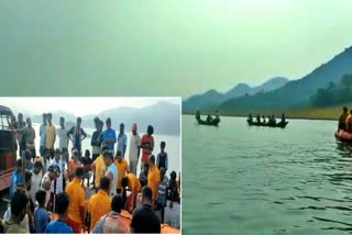 boat capsizes in Chitrakonda reservoir