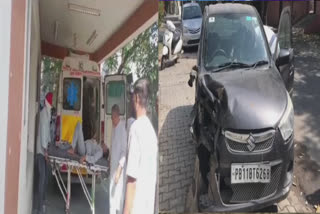 The car driver ran away after injuring three youths in Khanna