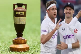 ashes trophy and james anderson