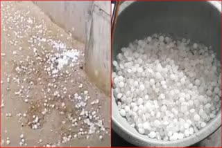 Hailstorm in rural areas of Fatehabad