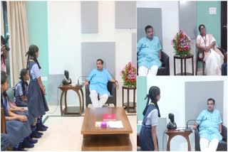 Students Interviewed Nitin Gadkari