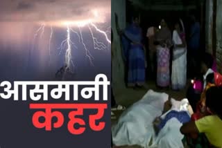 Thunderclap in Dhanbad mother daughter died due to lightning