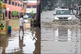 Waterlogging due to rain in Bhiwani