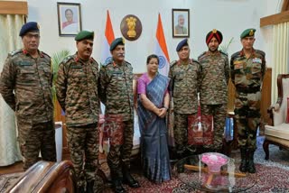 Army Chief Called on Manipur Governor at Imphal