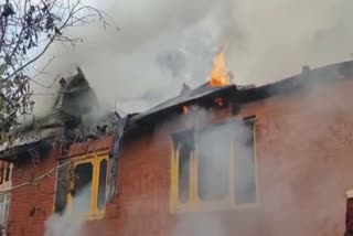 Residential house gutted fire in uri