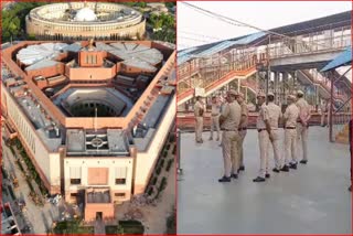 mahapanchayat outside new parliament building