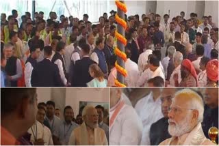 PM Modi meets various people