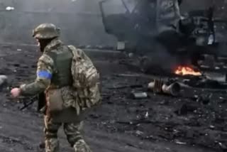 یوکرین میں دھماکوں سے گودام کو نقصان پہنچا