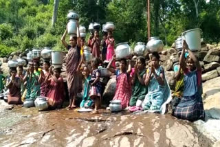 Tribal struggle for water