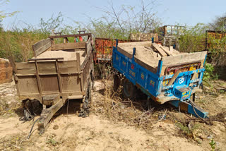 7 gravel mafia arrested in Dholpur, 23 tractor trolley also seized