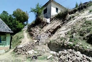 boundary wall of nehra school broken