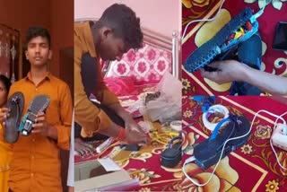 Jharkhand Intermediate Boy Has Made Women Safety Device With Normal Slippers Only In Five Hundred Rupees