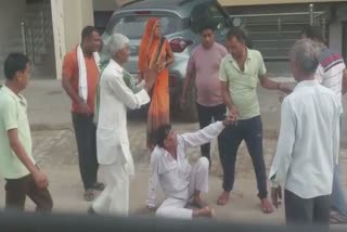 fight with elderly in Jhunjhunu