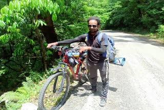 Cyclist Sumit Panwar