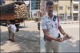 Nails found in the road