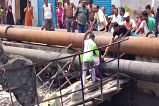 girl injured as canal collapsed