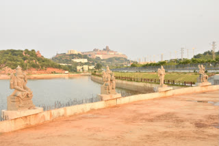 Sri Lakshmi pond in Yadadri