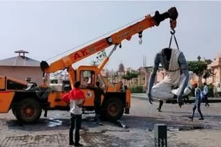 Congress slams BJP over broken statues in Ujjain temple