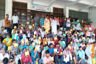 Lampas account holders protest in pakur