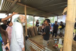 Union Home Minister Amit Shah visited a relief camp Manipur