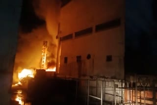 fire broke out in factory in indore