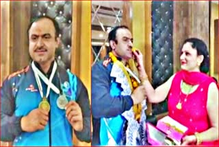Haryana police SI rajveer singh won bronze medal