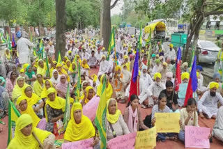 Farmers in Bathinda protested strongly against Brij Bhushan Sharan