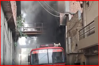 A massive fire broke out in a factory at Tajpur Road