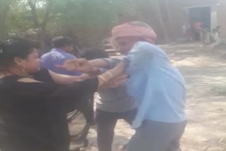 assaulting Sarpanch elder brother in Morena