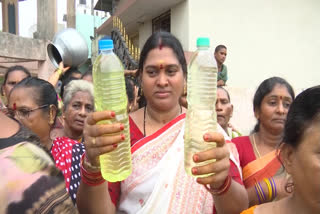 kakinada people protest For Water