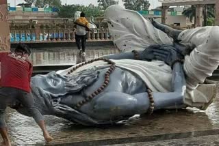 Mahakal Lok destroy statues