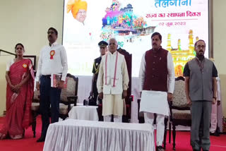 Telangana foundation Day celebrated in MP