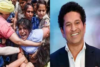 wrestlers protest sachin tendulkar