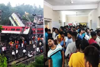 TRAIN ACCIDENT IN ODISHA BALASORE COROMANDEL EXPRESS COLLIDED WITH GOODS PEOPLE QUEUE UP TO DONATE BLOOD FOR INJURED IN BALASORE