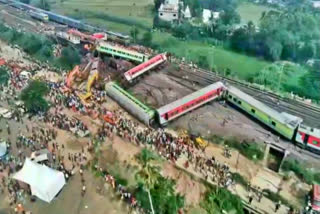 Watch: Odisha Balasore train wreck's bird's eye view