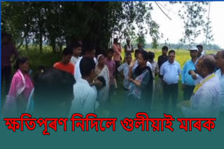 Public demand for Compensation at Janjimukh