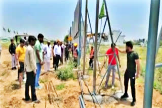 farmers Protest against GMDA in Gurugram