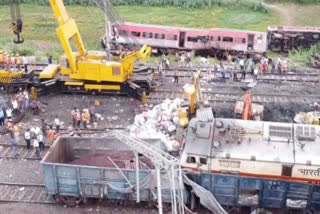 Restoration works of three crash-hit tracks continue at Odisha train accident site